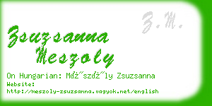 zsuzsanna meszoly business card